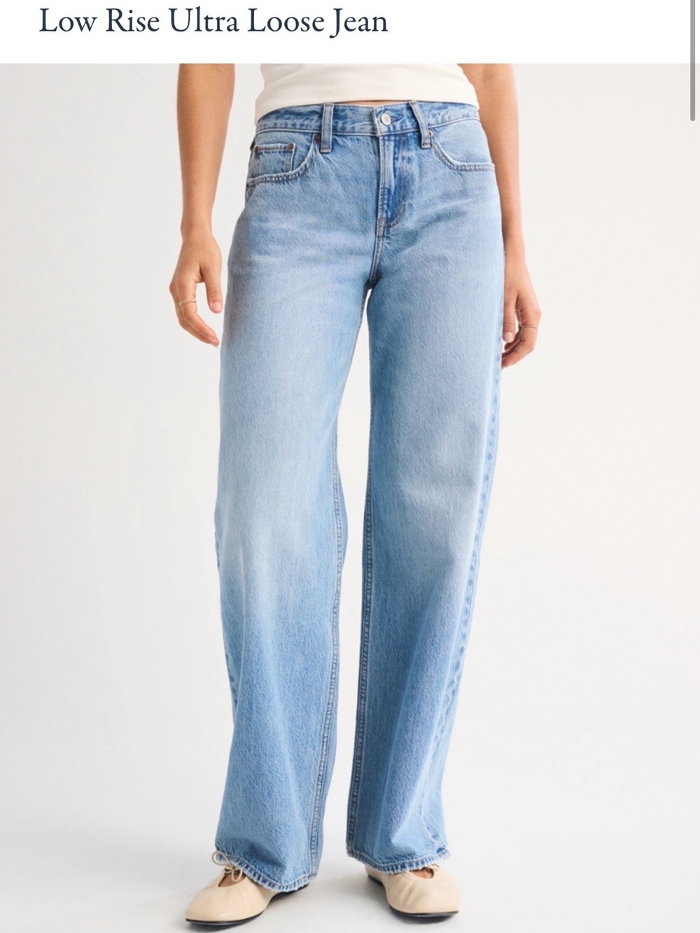 Abercrombie & Fitch EXTRA SHORT Low Rise Ultra Loose Jean